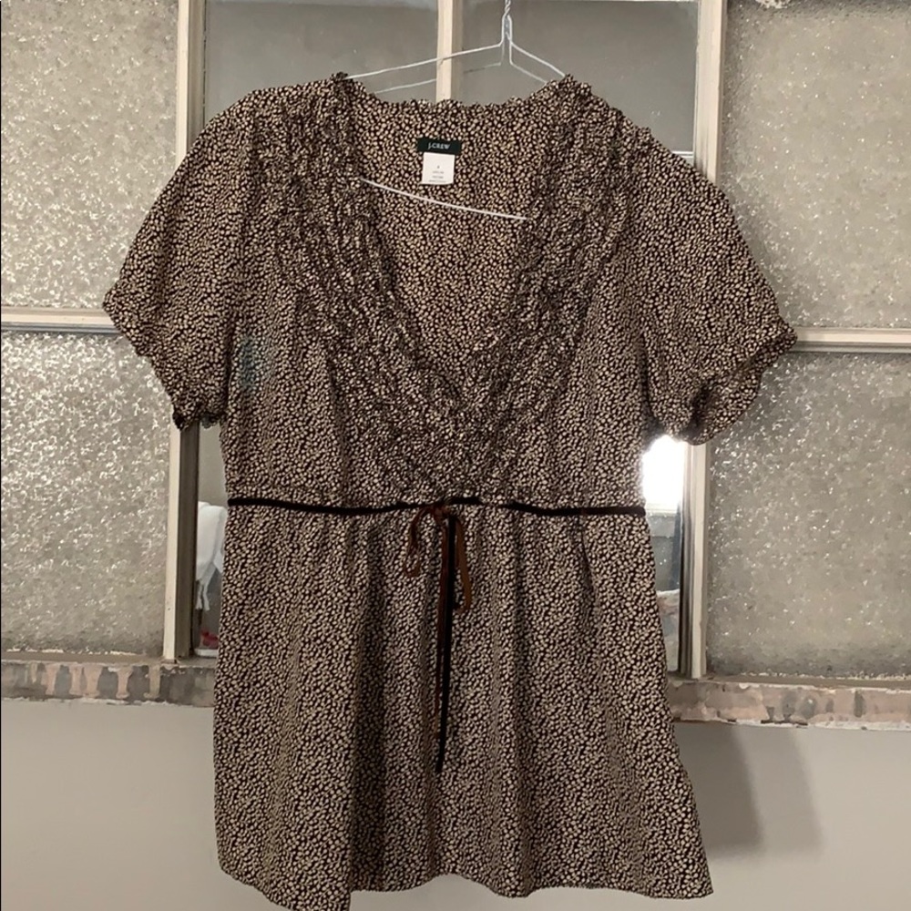 JCrew Silk Ruffled Top Women’s Size 6